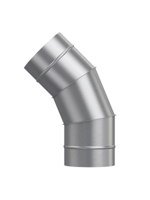 Отвод OTG D150 45° оцинк.сталь ERA PRO